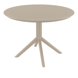 Sky Table 105 Taupe - Durable Indoor/Outdoor Dining Table by Furnlink Siesta