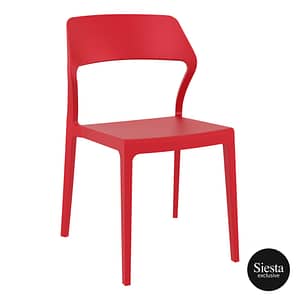 Siesta Snow Chair - Red - Bold Commercial Seating