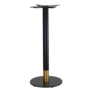 Chic Black/Gold Two-Tone Disco Bar Table Base - Elevate Your Commercial Space