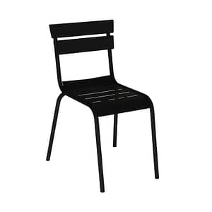 Durafurn® Lisbon Chair - Sleek Black | Robust Aluminium | Versatile for Indoor/Outdoor