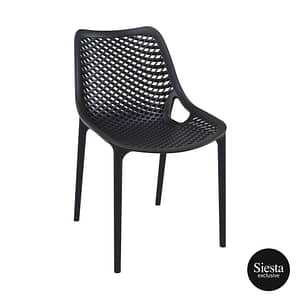 Siesta Air Chair - Black - Sleek Outdoor Seating