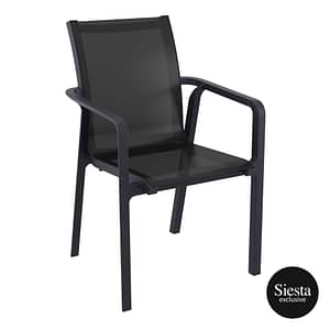 Furnlink Siesta Pacific Arm Chair - Black/Black