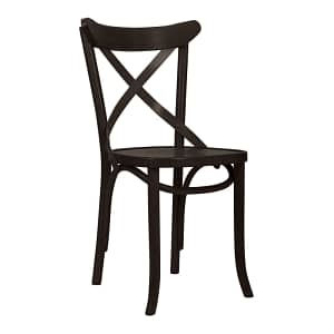 Sophisticated Black Paged Crossback Chair - A Symphony of Design, Comfort, and Durability