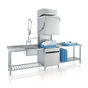 Meiko H500 AirBox Pass Through Dishwasher – Vapour Condensing Hood & No Ducting Needed