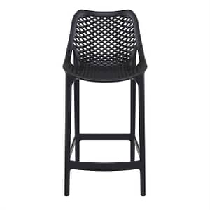 Siesta Air Barstool 65 Black (Pack of 2) – Indoor & Outdoor Use - KW Commercial Kitchen