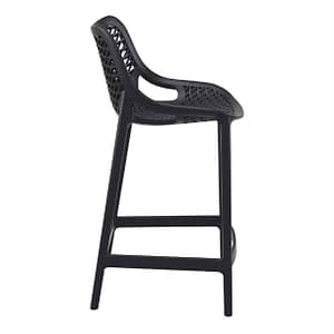 Siesta Air Barstool 65 Black (Pack of 2) – Indoor & Outdoor Use - KW Commercial Kitchen
