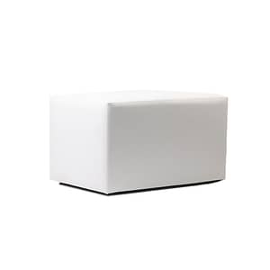 Furnlink cafe Rectangle Ottoman in White