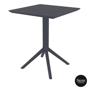 Furnlink Siesta Exclusive Sky Folding Table 60 Square - Anthracite