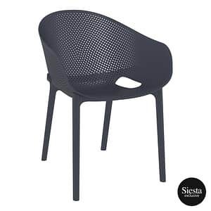 Sky Pro Chair - Anthracite ProPoly Stackable Chair - All-Weather Resistant