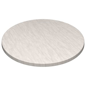 Furnlink Werzalit Round Marble-Look Tabletop 800mm - Durable Cafe Dining, Indoor/Outdoor