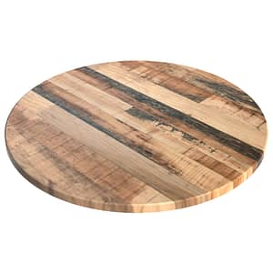 Furnlink Werzalit Rustic Kansas Round Top 600mm - Durable and Elegant Dining Solution