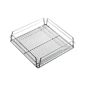 KH Glass Racks Baskets with Open Interior White 425(W)x 350(D)mm