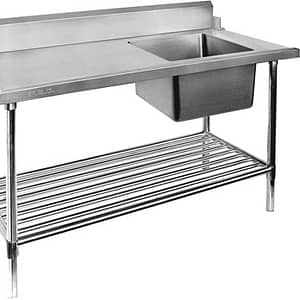 2NDs: Right Inlet Single Sink Dishwasher Bench SBBD-7-1800R