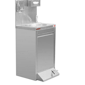Kitchen Knock Freestanding Hand Basin - Hands-Free, All-in-One, Stainless Steel