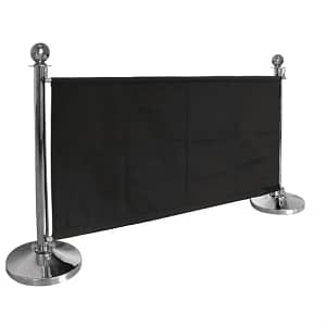 Bolero Black Banner with St/St Fixings