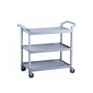 Kitchen Knock Serving Trolley – Grey, 3 Tier, Heavy Duty – 820x410x930mm