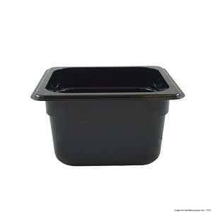 Food Tek Black Poly 1/6 x 100 mm Gastronorm Pan JW-P164B