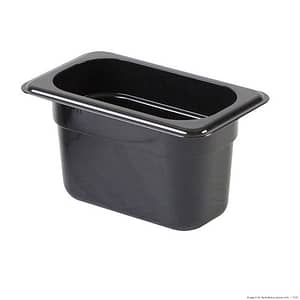Black Poly Gastronorm Pan – 1/9 GN for Commercial Kitchens