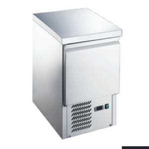 109L One Door S/S Benchtop Fridge 435x700x900mm fits 1x 1/1 GN pans 120W/10A