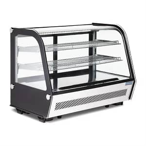 Polar G-Series Energy Efficient Countertop Food Display Fridge Black - 160Ltr