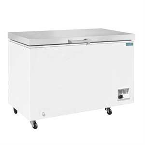 Polar G-Series Chest Freezer with Stainless Steel Lid - 385Ltr