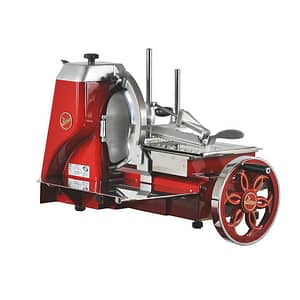 Noaw NS330M Red Retro Flywheel Slicer - 330mm Blade - KW Commercial Kitchen