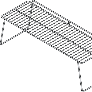 Roband SM24 Stainless Steel Midshelf for Double Row Food Bars