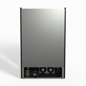 AG CSB1000 Black Supermarket Two Glass Doors Upright Display Fridge - 1000 Litre - KW Commercial Kitchen