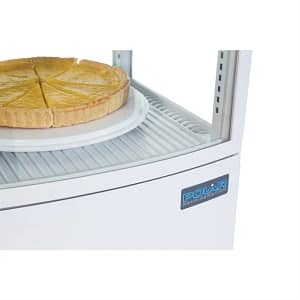 Polar C-Series Energy Efficient Curved Door Display Fridge White - 86Ltr - KW Commercial Kitchen