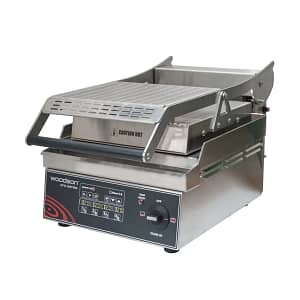 Woodson W.GPC61SC.R.A Contact Grill | Ribbed Plate, Programmable - KW Commercial Kitchen