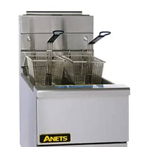 Anets FDAGG114R Goldenfry Gas Tube Fryer with Filter Drawer System