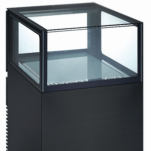 Anvil DSD0001 Single Drawer Showcase - Stylish 97L Chocolate Display Cabinet.