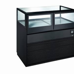 Anvil DSD0002 Double Drawer Showcase - Stylish 194L Chocolate Display Cabinet.
