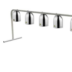 Anvil HLB0005 Benchtop Heat Lamp - Quintuple Shade Food Warmer with Adjustable Height.