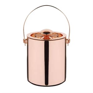 Olympia DR740 Double Walled Copper Ice Bucket with Lid