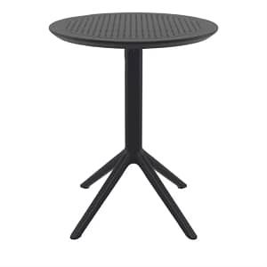 Furnlink Siesta Sky Folding Table 60 Round - Black | Outdoor & Indoor Use