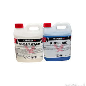 DH-PACK Commercial Dishwasher Detergent & Rinse Aid - 2L Bottles