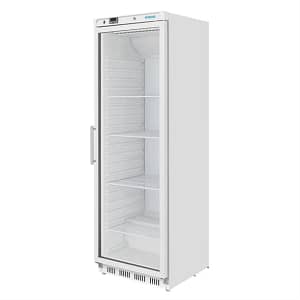Polar C-Series 400L Upright Display Fridge - White Glass Door Merchandiser