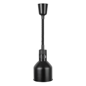 Apuro DR759-A Retractable Matte Black Heat Lamp – 250W Commercial Food Warmer