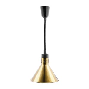 Apuro DY465-A Retractable Conical Gold Heat Shade – 250W Commercial Food Warmer