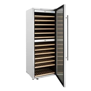 Polar G-Series 126 Bottle Dual Zone Wine Fridge – Stainless Steel