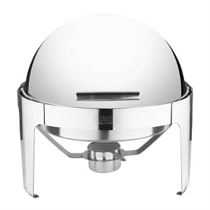 Olympia Paris 7.5L Round Chafing Dish - Stainless Steel Buffet Warmer