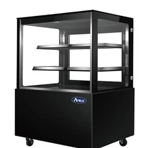 Atosa WDG126D Square Cake Showcase 1200mm - Black LED Display