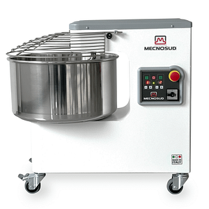 Mecnosud SMM3344 Spiral Mixer – 2 Speed, Fixed Bowl, Made in Italy