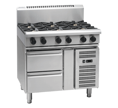 Waldorf 900mm Gas Cooktop with Refrigerated Base - RN8600G-RB