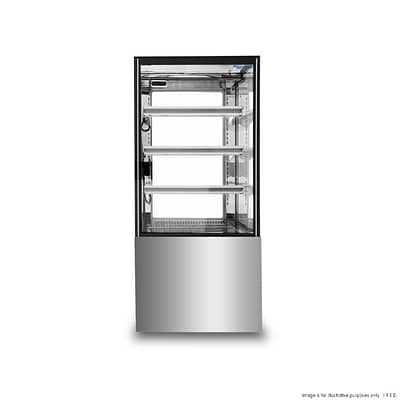 Bonvue SF820V 370L Cake Display Showcase – Curved Glass, LED Lighting, 600mm Wide