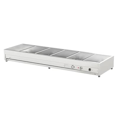 Woodson W.BMA26 6 bay wet bain marie with GN compatibility