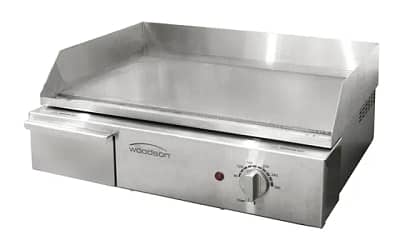 Woodson W.GDA60 Countertop Griddle with 10.5mm Plate – Ideal for Catering & Cafés