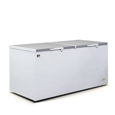 AG BD900S Chest Freezer Stainles White Top 850L
