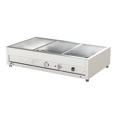 Woodson 3 Bay Large Bain Marie W.BMA23 for Wet Operation